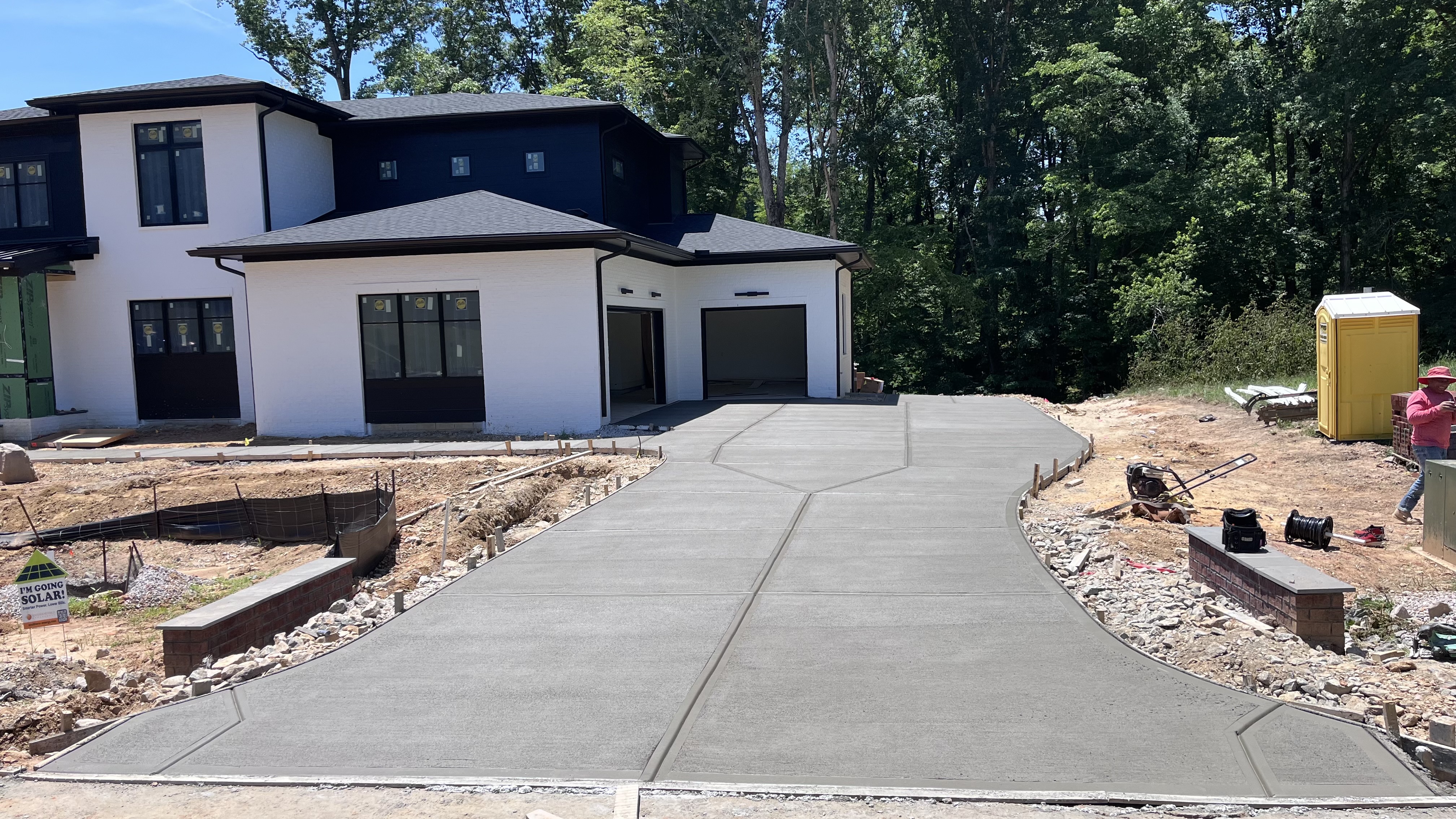 Clean finished concrete work by KB Concrete
