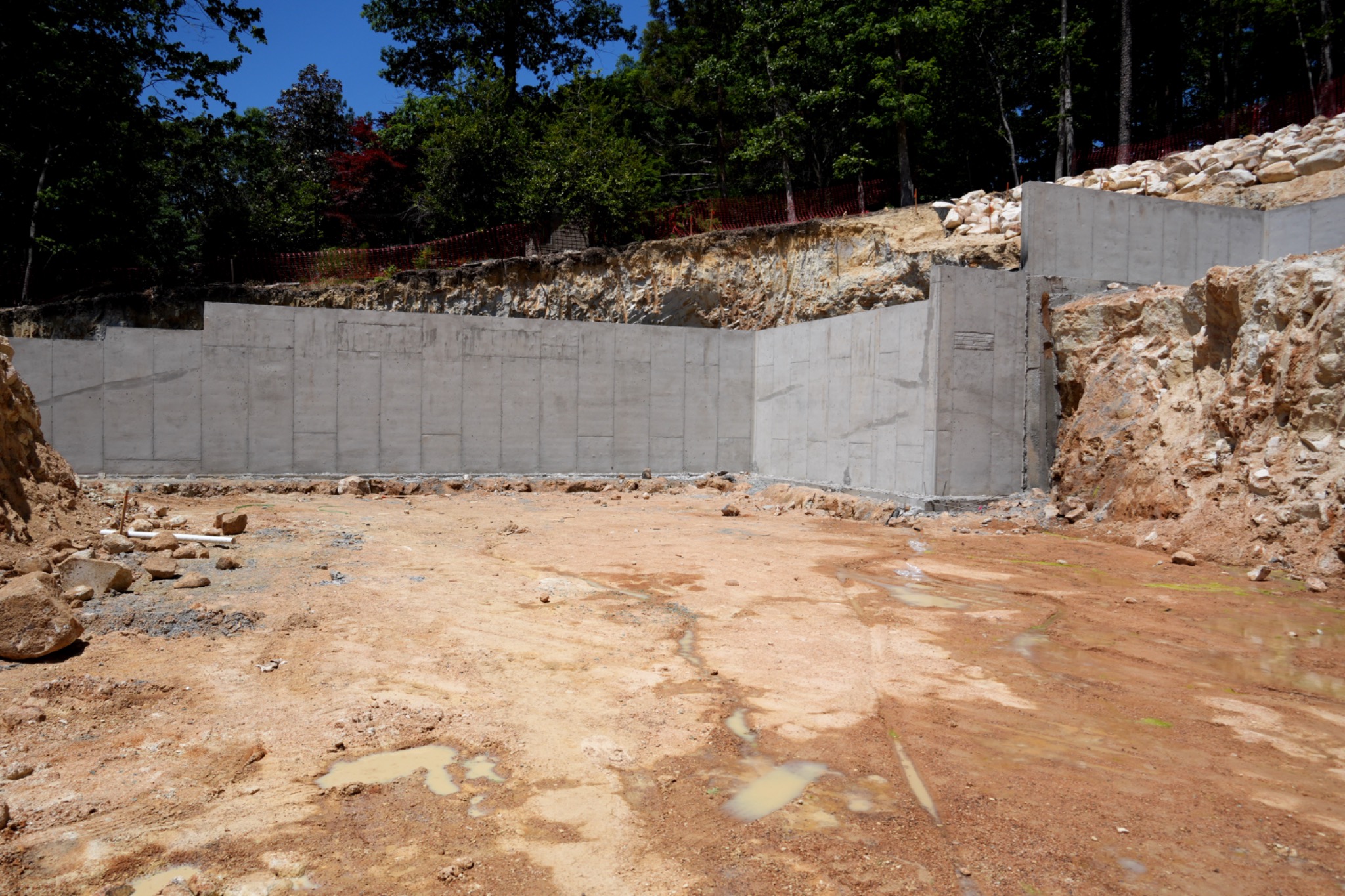 Residential concrete foundation wall