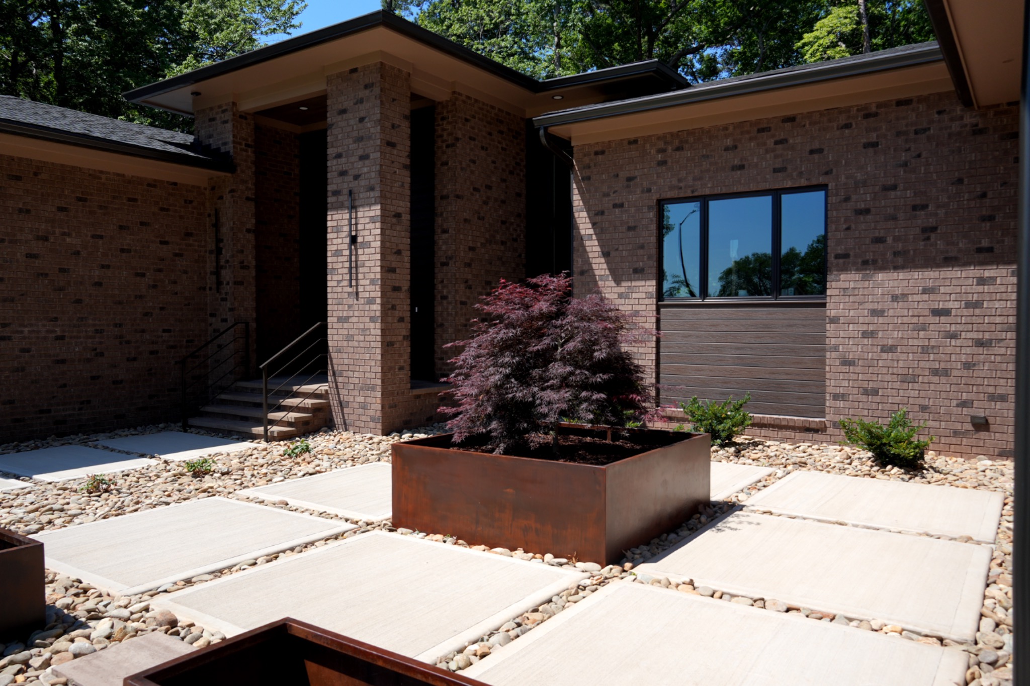 Concrete walkway and patio pads